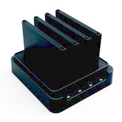 4-way battery charging station