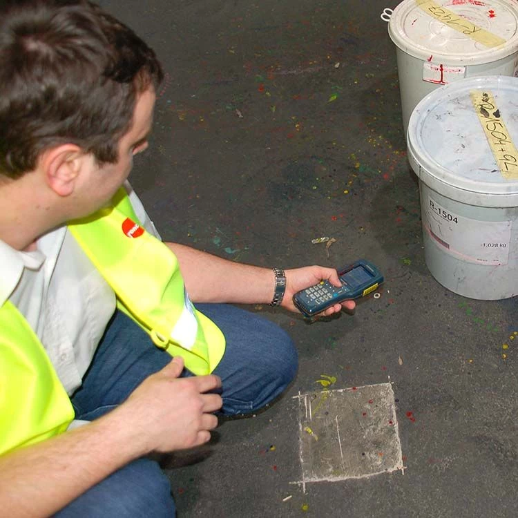 Rondo Ganahl employee with mobile computer