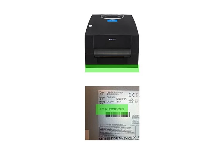 Serial number Citizen CL-E321