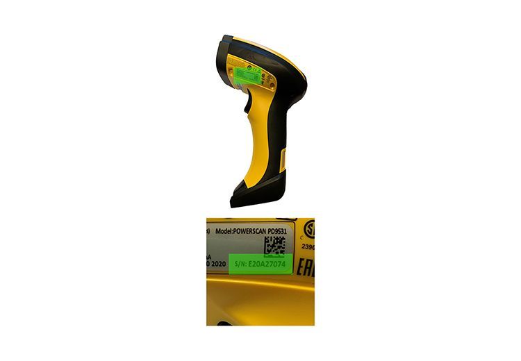 Serial number Datalogic Powerscan 9500