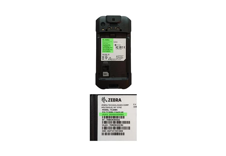 Serial number Zebra TC 21