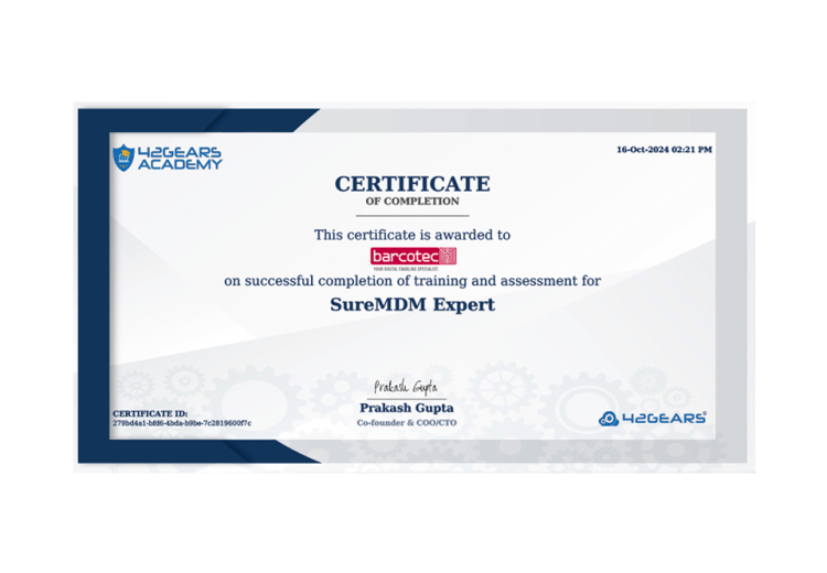 42Gears - Technische Produktschulung 42Gears - Technische Produktschulung